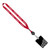 Red Black - 3/4" Retractable Lanyard with 3" x 4" ID Badge