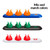 Various and Mix and Match Colors - Cable Organizer 3 Clips with Standard Packaging