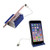 Blue/White Blank In Use - USB Hub & Cellphone Stand