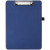 9" x 12 1/2" Blue/Silver Leatherette Clipboard