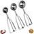 Ice Cream Scooper with Trigger Release for Melon Baller , Stainless Steel Cookie Scoops