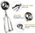 Ice Cream Scooper with Trigger Release for Melon Baller , Stainless Steel Cookie Scoops