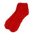Red - Fuzzy Socks W/ Woven Patch