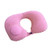 Pink - Portable Inflatable Travel Neck Pillow w/ Storage Bag