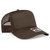 Right Quater Front - Brown - OTTO CAP 5 Panel High Crown Polyester Foam Front Mesh Back Trucker Hat