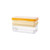 Orange - Push-type Double-layer Ice Cube Storage Box