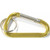 Yellow Blank - Carabiner with Split Key Ring (6 Cm)