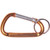 Orange Blank - Carabiner with Split Key Ring (6 Cm)
