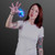 Custom Flashing Blue Yo Yo Light Up Toy - Domestic Imprint
