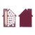 Frost White/Solid Burgundy Blank - House Mints & Picks