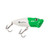 White/Green Logo - Fish Face Popper Lure