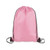 Pink - 14" X 18" Polyester Drawstring Backpack