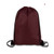 Burgundy - 14" X 18" Polyester Drawstring Backpack