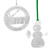 Silver - 4" Etched Ornament