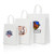 White Kraft Paper Shopper Tote Bag