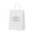 White - White Kraft Paper Shopper Tote Bag