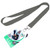Dark-Gray - 3/4" Combo Sublimated Lanyard w/ PVC plastic ID Card Lanyards