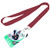 Maroon - 3/4" Combo Sublimated Lanyard w/ PVC plastic ID Card Lanyards
