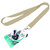 Tan - 3/4" Combo Sublimated Lanyard w/ PVC plastic ID Card Lanyards