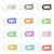 3.4 x 2 Inches rigid Plastic Luggage Tags