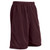 maroon - Polyester Tricot Short with Liner 9 Inseam