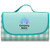 Green/White Logo - Outdoor Picnic Blanket Foldable Waterproof Sand Mat
