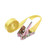 Yellow Blank - Strap Belt With Ratchet Buckle
