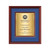 Vertical / 13.5 x 16 - Raven Certificate TexEtch - Mahogany