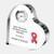 Color Imprinted Acrylic Heart Keepsake Clock