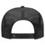 Back - Black - OTTO Polyester Foam Front 5 Panel High Crown Mesh Back Trucker Hat