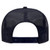 Back - Navy - OTTO Polyester Foam Front 5 Panel High Crown Mesh Back Trucker Hat
