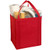Red - Large Non-Woven Grocery Shopping Tote Bag