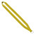 Yellow Blank - 3/4" Polyester Lanyard with Sewn Silver Metal Split-Ring