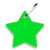 Fluorescent Green Blank - Star Zipper Pull