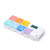 Various Blank - Colorful Pill Box w/Alarm Timer & 7 Compartments