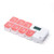 White Blank - Colorful Pill Box w/Alarm Timer & 7 Compartments