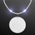 Still-Light White Beads with Medallion - Domestic Print