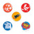 1 - 1" Circle Celluloid Button
