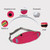 Pink - Water Proof Running Belt Waist Fanny Pack