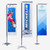 Custom 7.5' X 2.5' Medium Rectangle Flag Banners