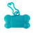 Turquoise - Bone Shaped Pet Bag Dispenser - 1 Color Imprint