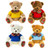 8 " Cute Christmas Bear w/ Tie