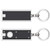 Black - Rectangle LED Keychain