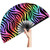 Large Reflective Rave Folding Hand Fan