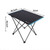 Black Blank - Aluminum Folding Outdoor Table w/Storage Pocket