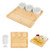 Bamboo Serving Tray With Ceramic Bowls