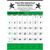 Commercial Contractor Calendar: Green & Black 2025, 1 Color Imprint
