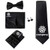 Black Logo - Custom Polyester Silk Men'S Gift Tie Set