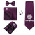 Dark Purple Logo - Custom Polyester Silk Men'S Gift Tie Set