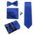 Blue Blank - Custom Polyester Silk Men'S Gift Tie Set